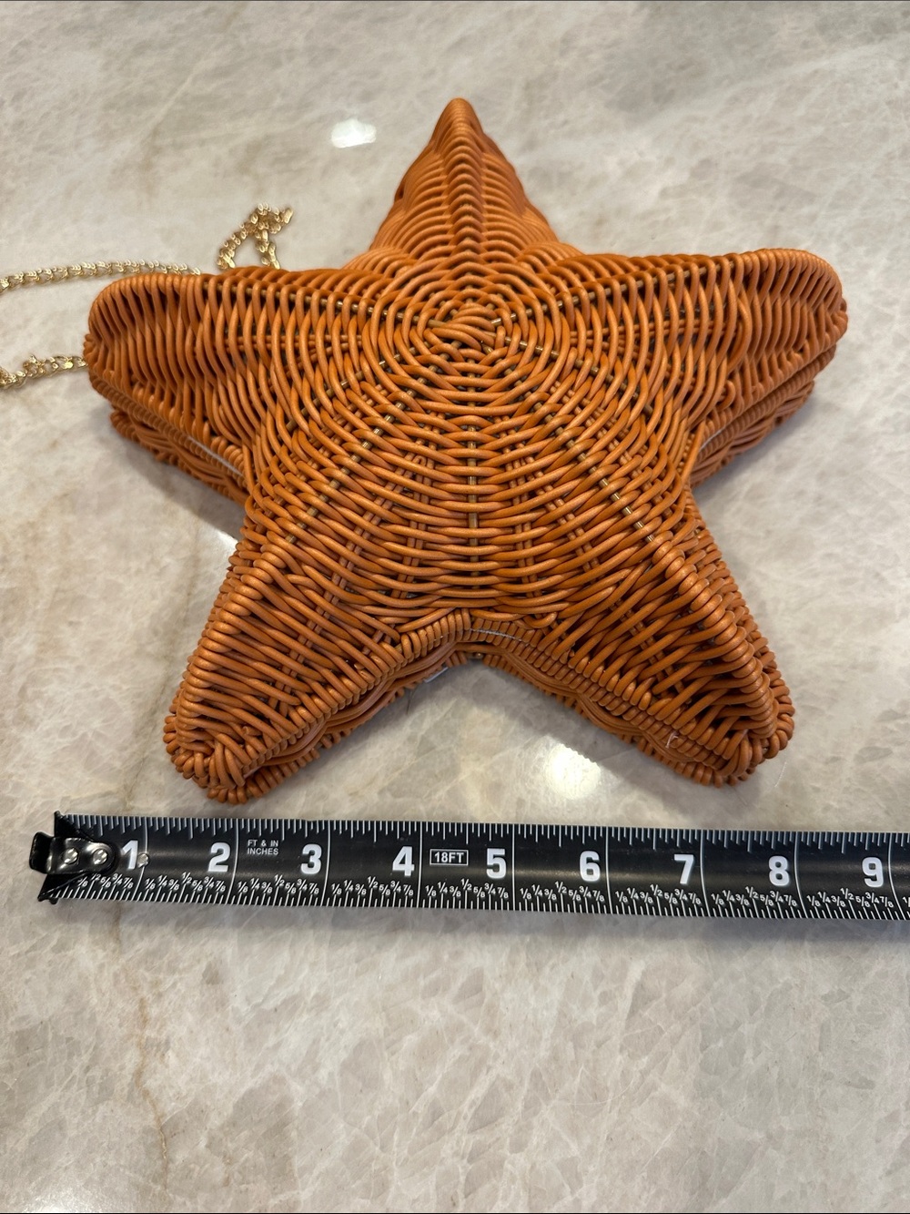 Tommy Bahama Wicker Star Crossbody with Gold Chain - Picture 6 of 7